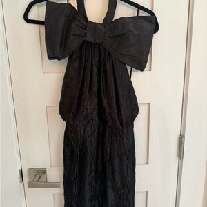Miu Miu Nero Satin Dress